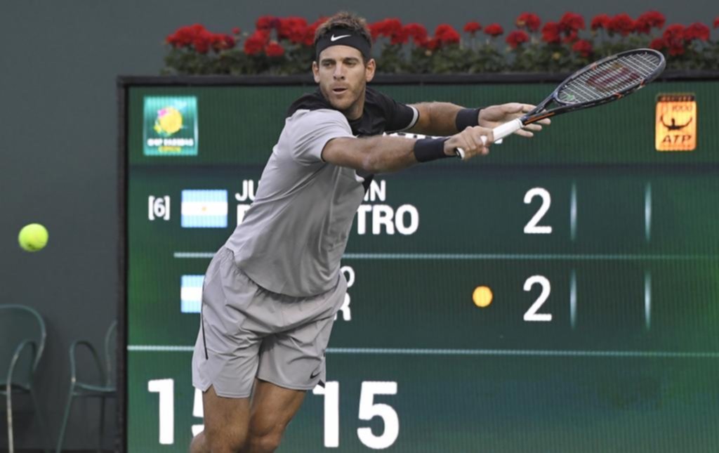 Del Potro ganó una verdadera batalla y se instaló en cuartos de final de Indian Wells