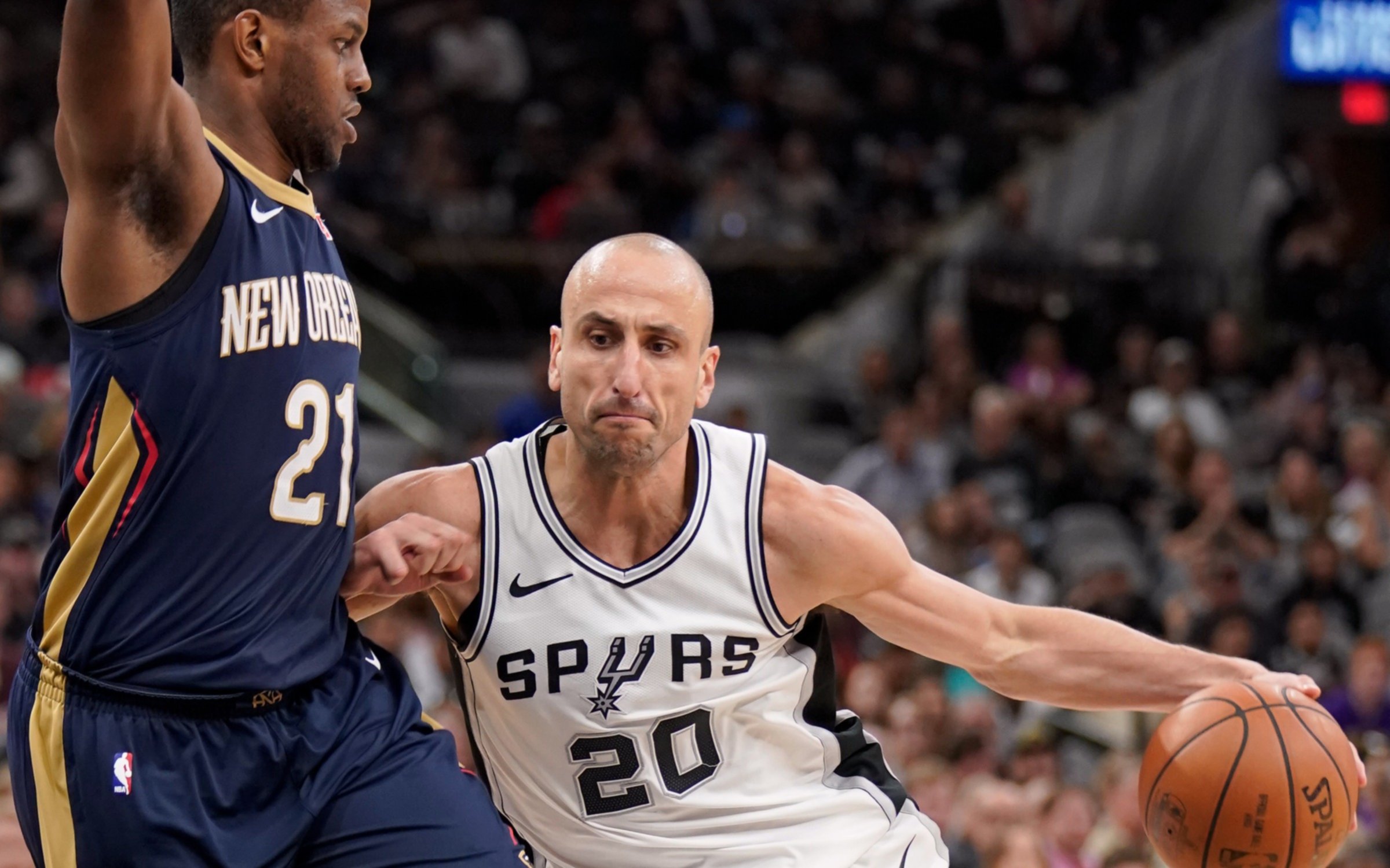 Buena actuación de Manu en un triunfo clave de los Spurs ante Pelicans