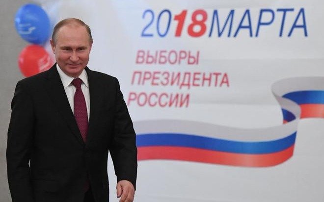 Putin es reelecto presidente en Rusia con una holgada ventaja