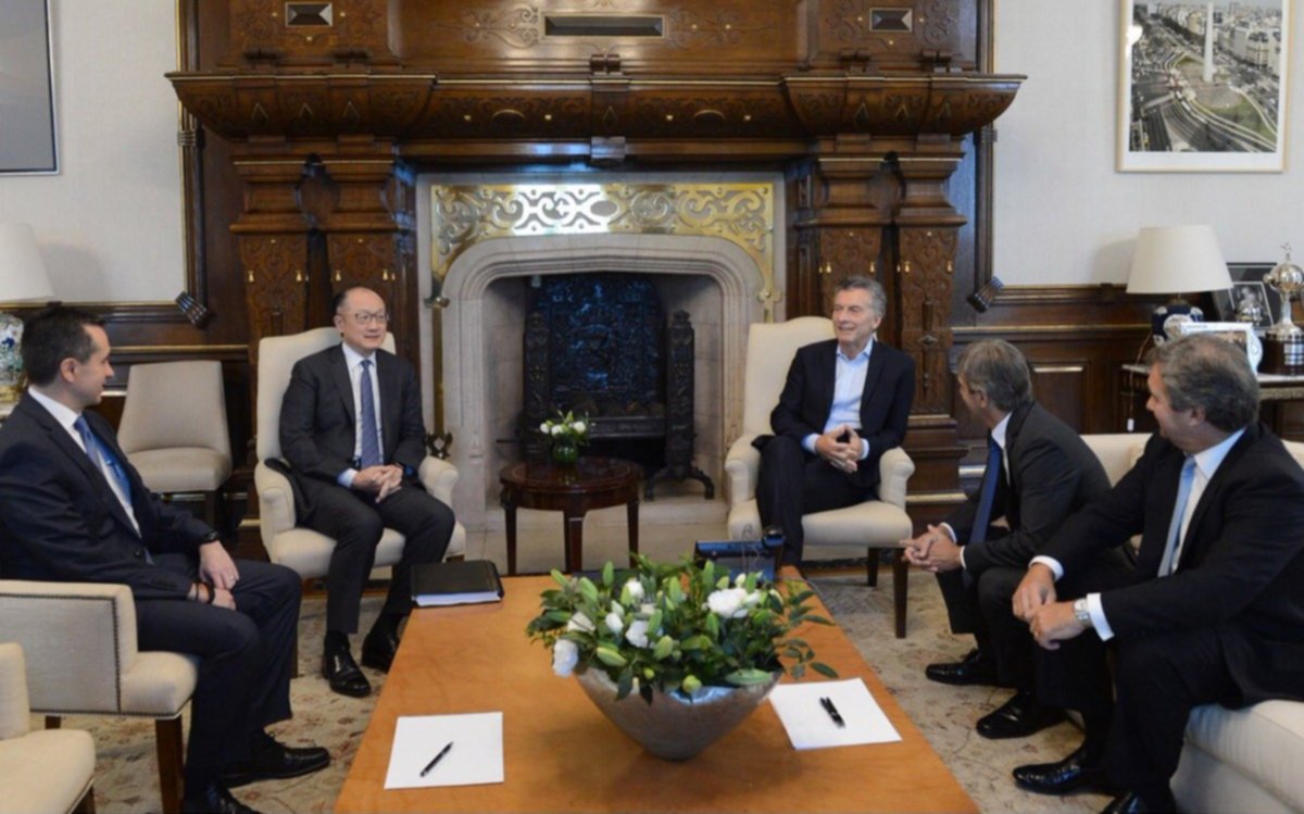 Macri recibió en la Casa Rosada al titular del Banco Mundial, Jim Yong Kim