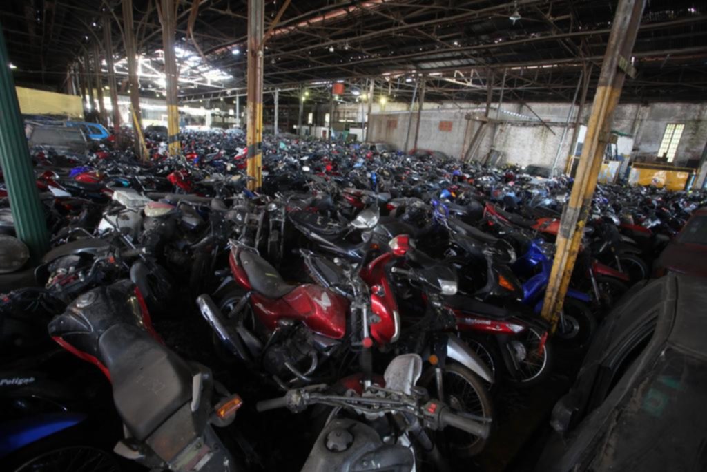 Un mar de motos que nadie reclama