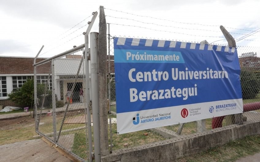 Avanzan las obras del Centro Universitario Berazategui  