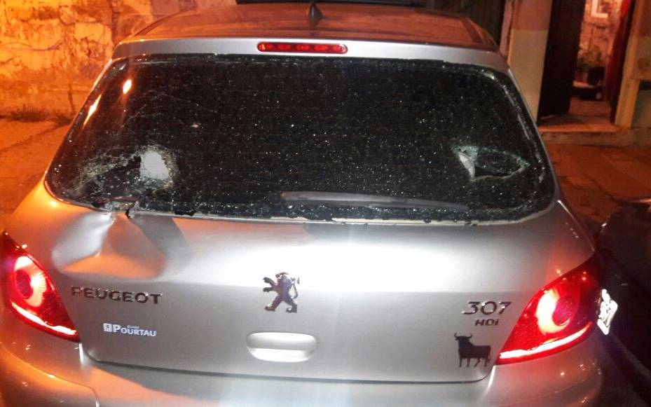 Ataque vandálico en la zona de Parque Saavedra