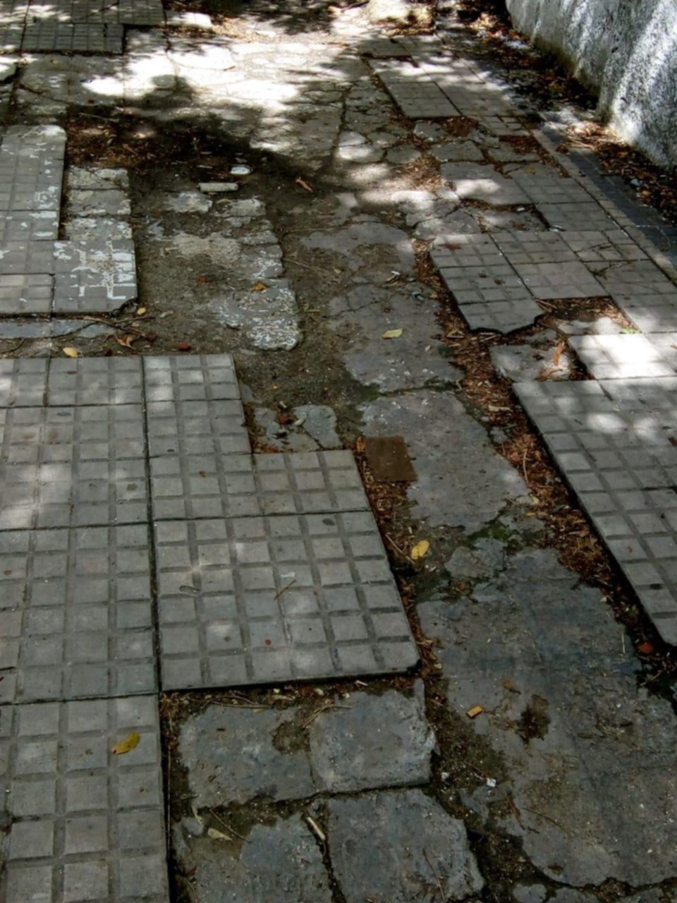 Reclamo por otra vereda que no da más, ahora en 45 y 3