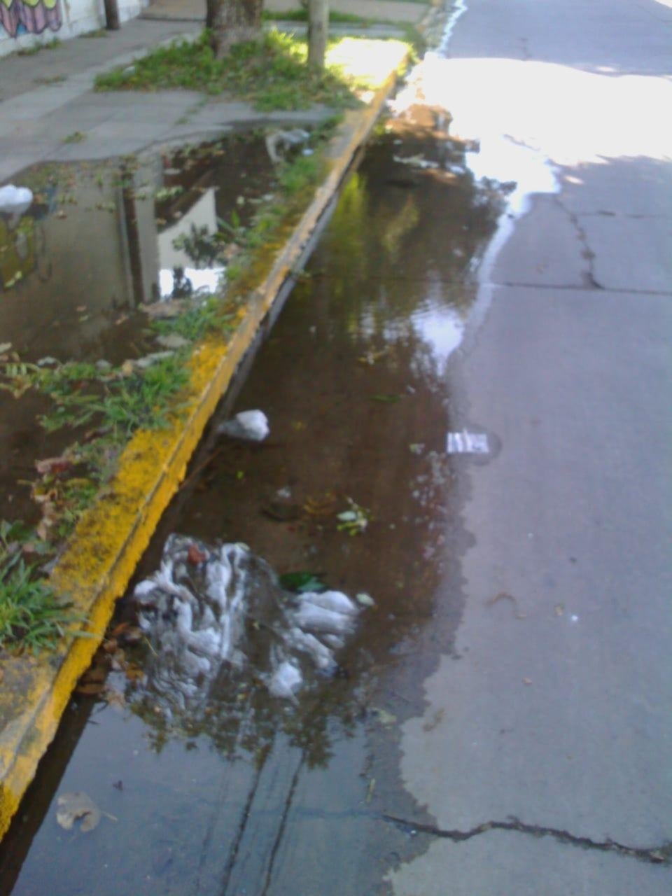 Filtración en la calle y sin presión en los hogares