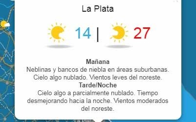 Temperatura agradable en la Ciudad, aunque desmejora a partir de esta noche