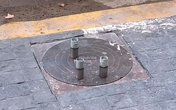 Hallaron explosivos dentro de un contenedor de basura en Flores