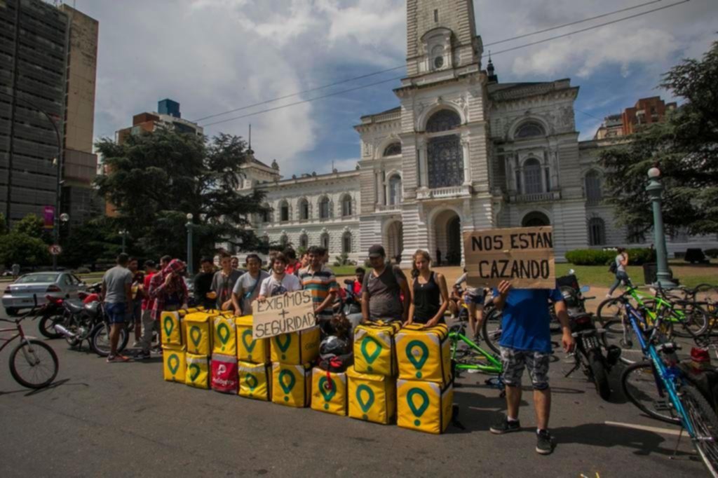 Los repartidores siguen reclamando seguridad