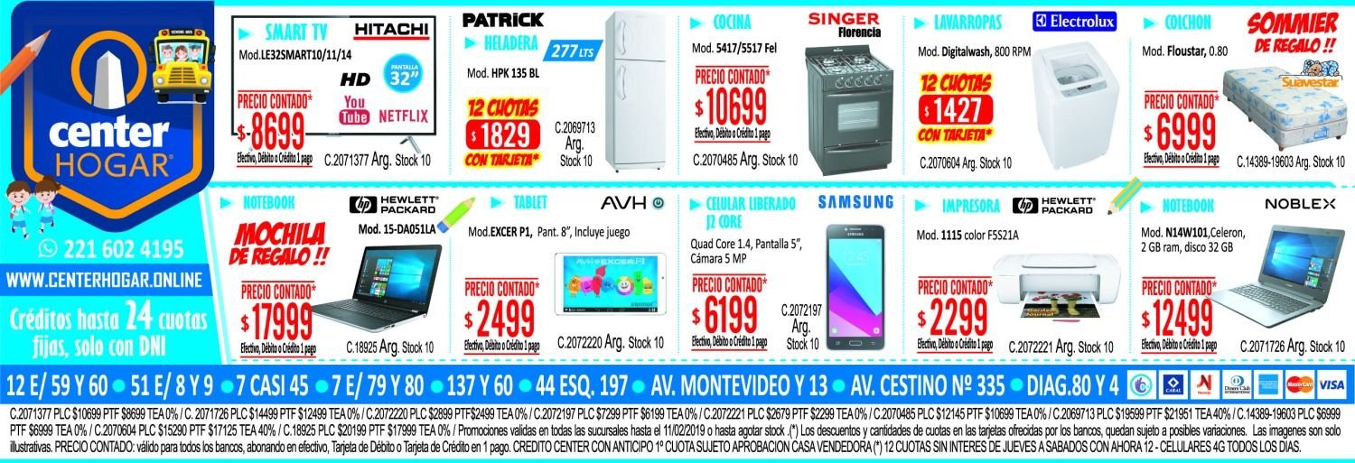 Equipá tu hogar en Center Hogar