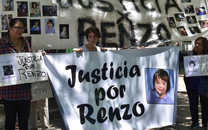 Juzgarán por homicidio agravado al padre de Renzo