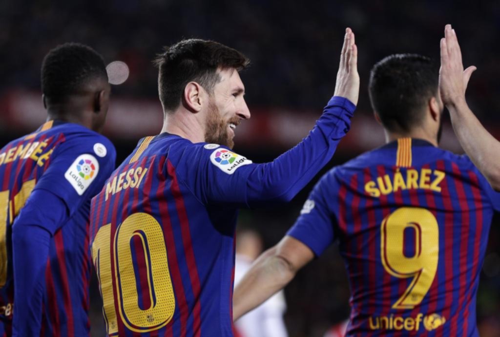 El Barça sigue puntero de la mano de Messi