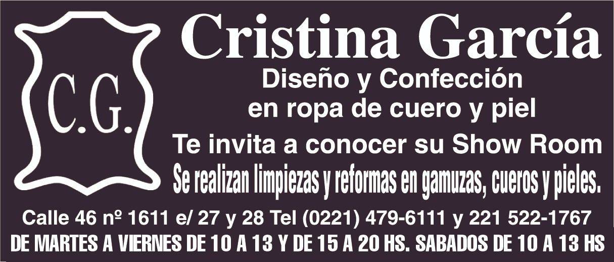 Cristina García te espera para conocer su showroom
