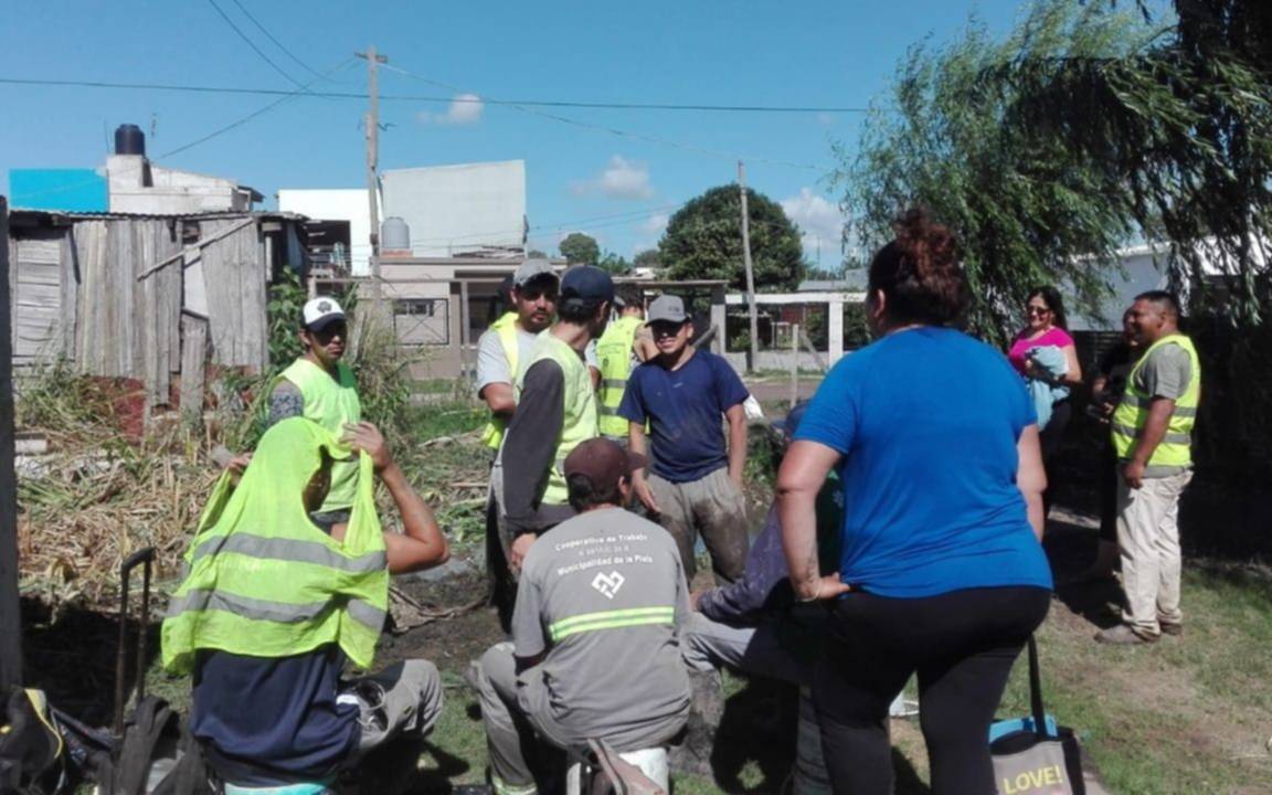 "Balneario" en Villa Elvira: tras el reclamo, comenzaron las reparaciones 