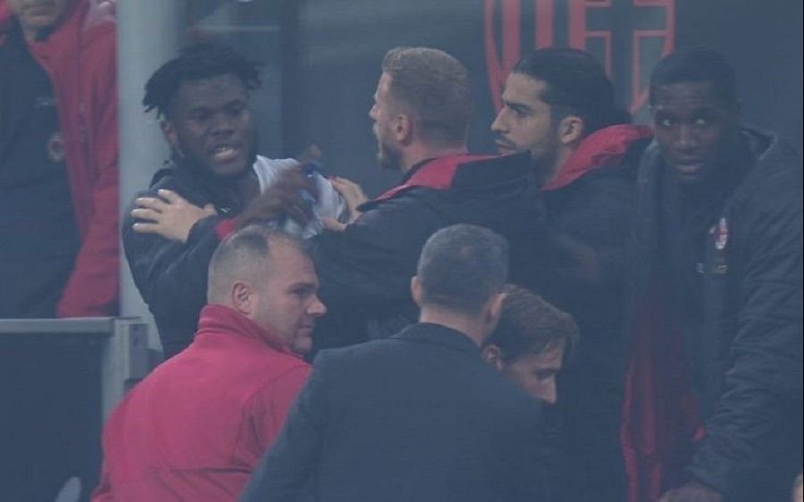 La escandalosa pelea de Lucas Biglia con un compañero en pleno partido