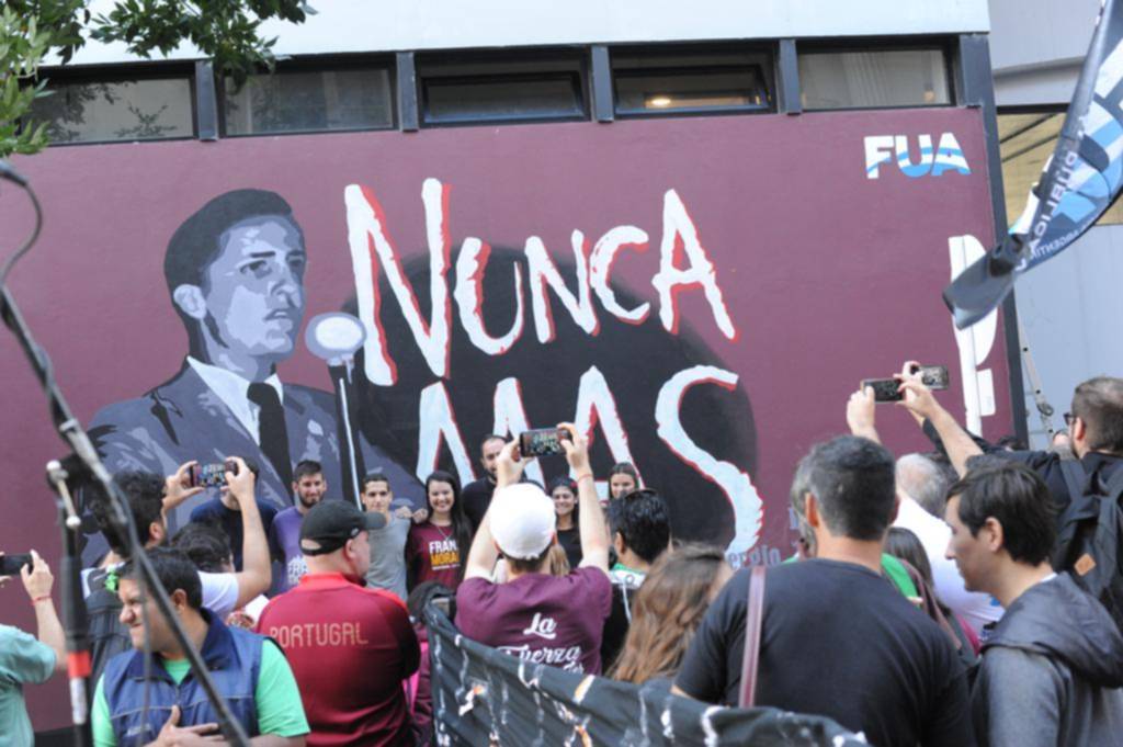 Inauguraron un mural en memoria de Sergio Karakachoff
