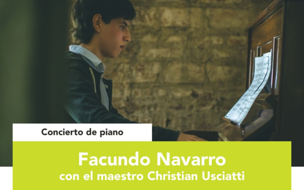 Concierto del pianista Facundo Navarro en Teatro Municipal