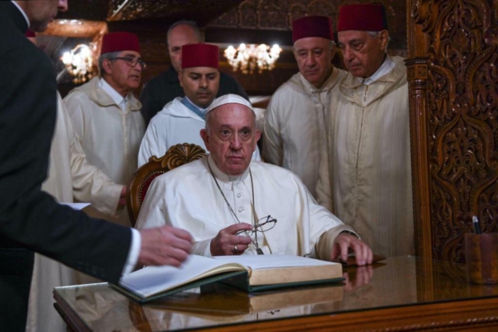 On the way to Morocco, the pope said that he hoped to surrender 