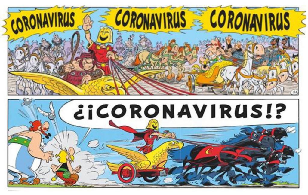 Astérix y Obélix, contra el coronavirus en un cómic