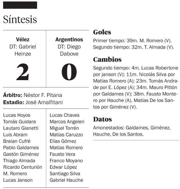 Centurión, la clave de Vélez para ganarle a Argentinos