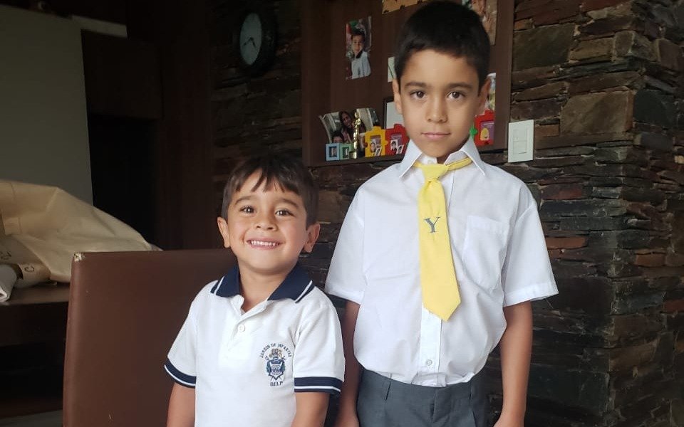 El posteo de Troglio por el inicio de clases de sus hijos