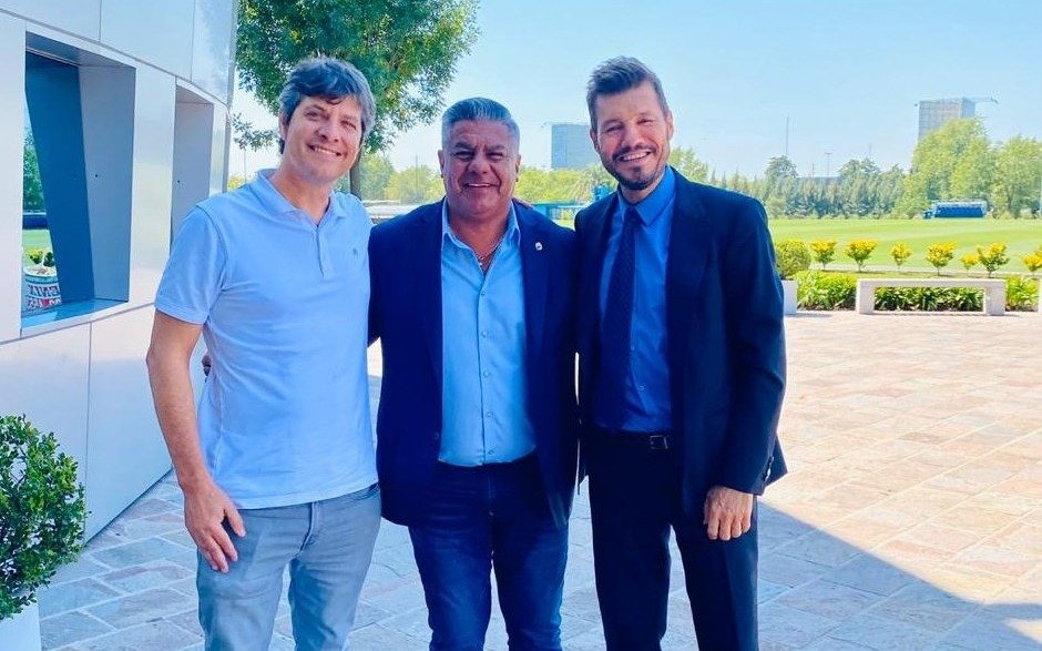 Tapia logró juntar a Tinelli con Pergolini en una misma foto