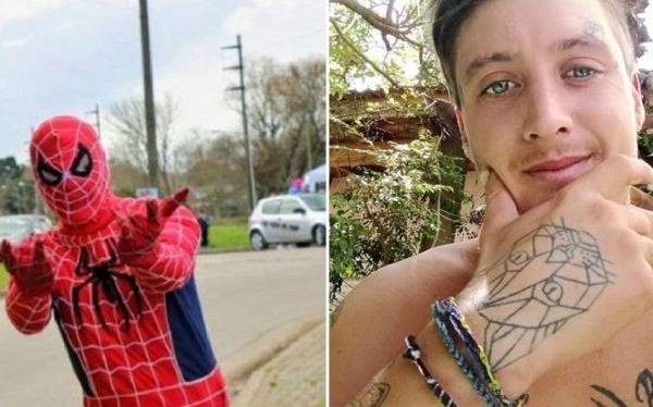 En San Bernardo golpearon y acuchillaron a un Hombre Araña por negarse a pagar "protección"