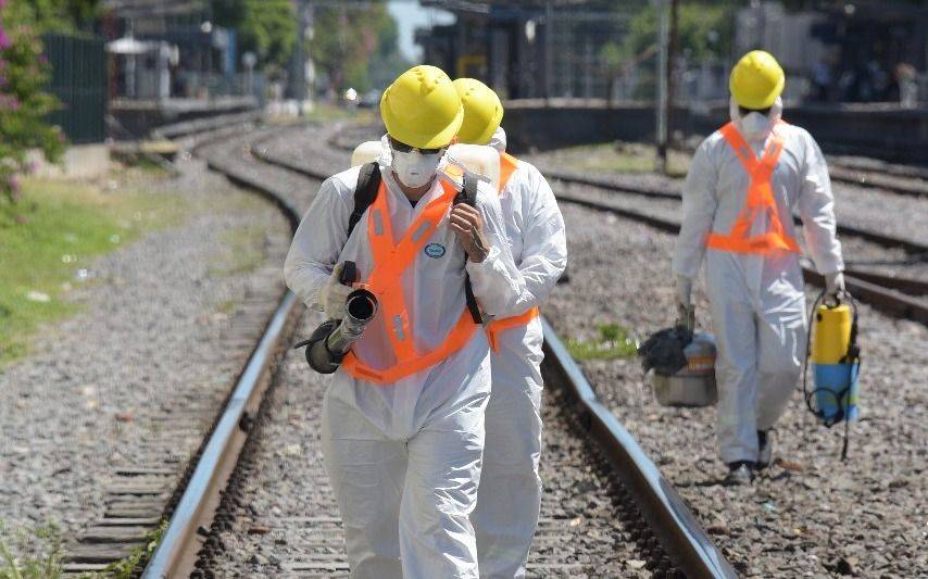 Dengue: fumigaron en las estaciones de la Línea Roca de la Región