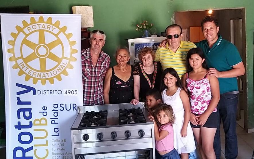 Donación del Rotary Zona Sur para un comedor de Villa Elvira
