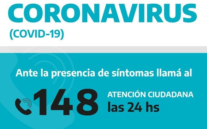 La Provincia dispuso la línea 148 para consultas por el coronavirus