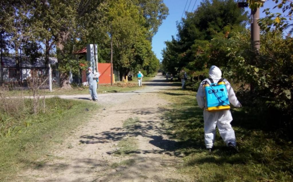 Fumigaron el arroyo en 137 y la plaza La Emilia