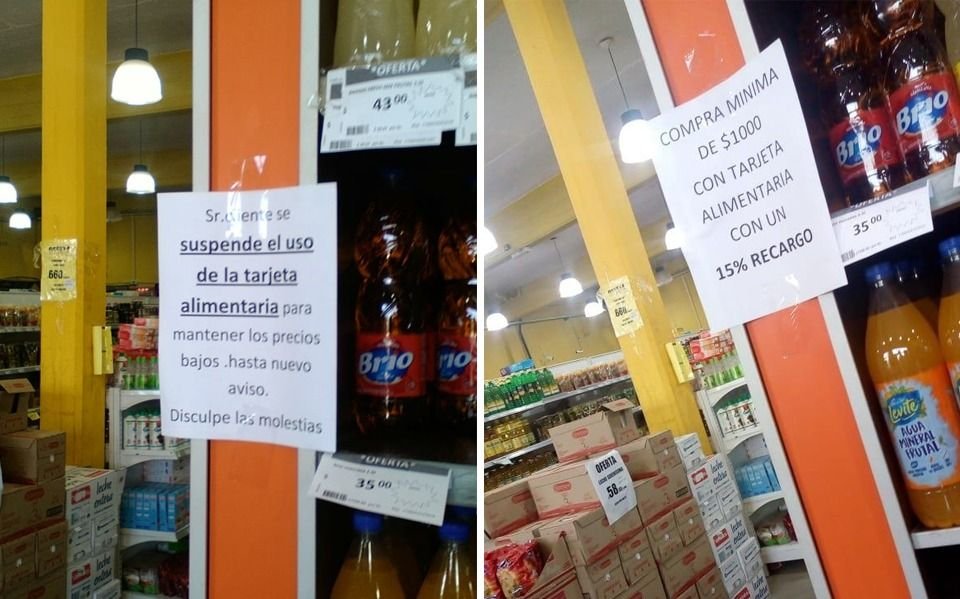 Multaron a un súper en La Plata que cobraba un plus con tarjeta Alimentar