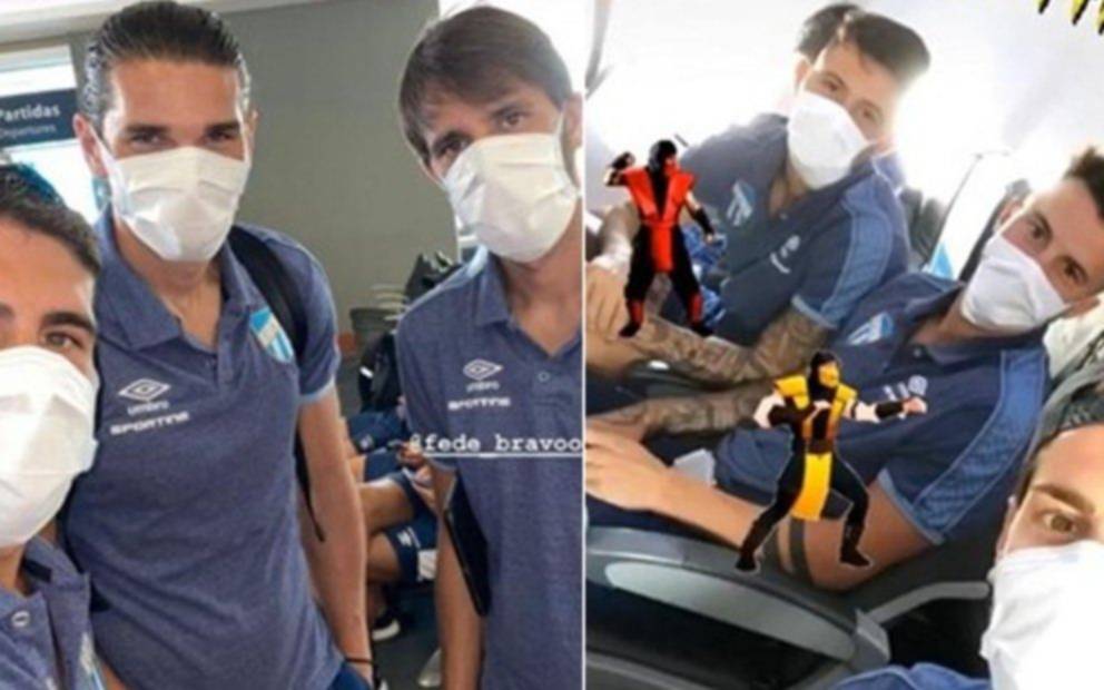 El plantel de primera que viajó para jugar su partido usando barbijos