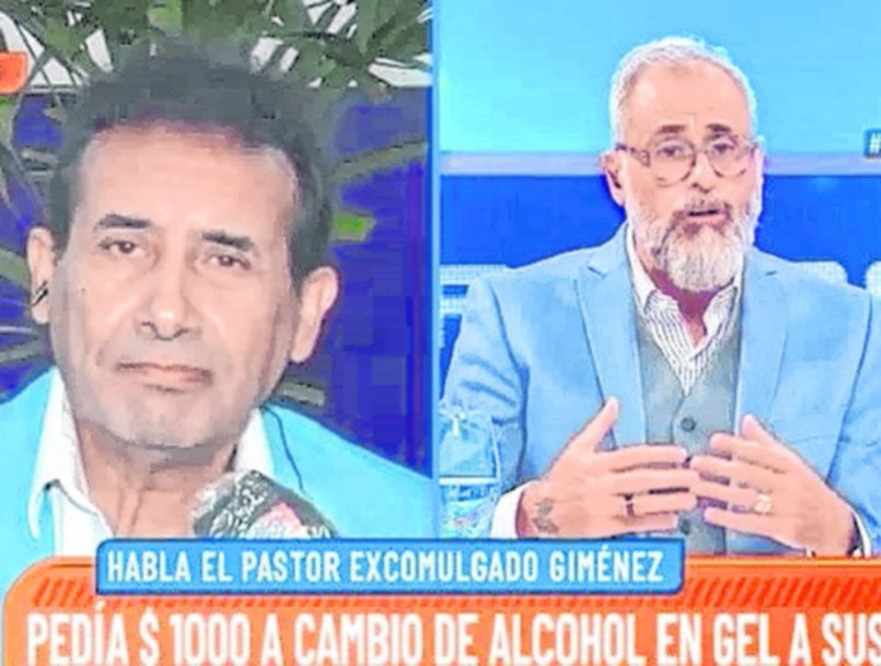 Efecto coronavirus: el Pastor Giménez “sacó a pasear” a Rial en su propio programa