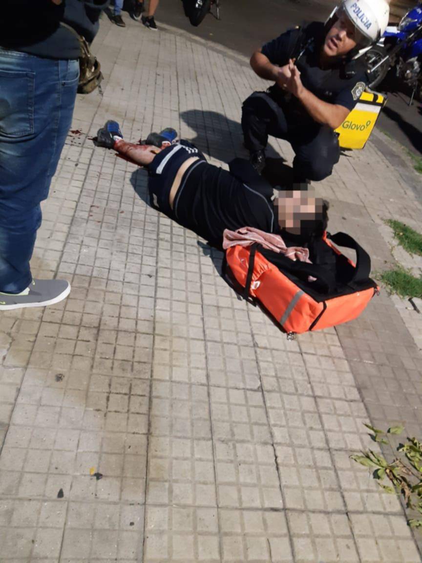 Balearon a un repartidor en un robo y el resto estalló: “No nos cuida nadie”