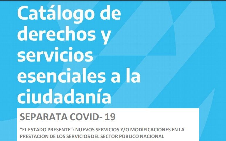 El catálogo online que lanzó el Gobierno con todas las medidas implementadas por el coronavirus