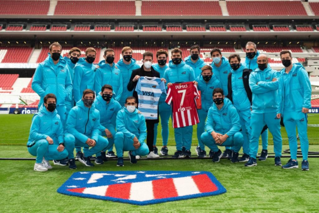 El Cholo Simeone recibió a Los Pumas campeones del Seven