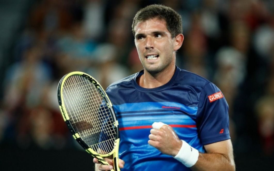 Los argentinos Coria y Delbonis avanzaron a los octavos de final del Abierto de Santiago