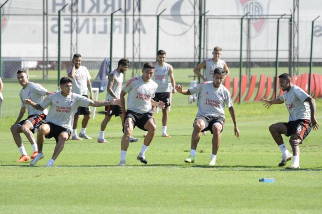 Gonzalo Montiel se reincorporó a los entrenamientos de River