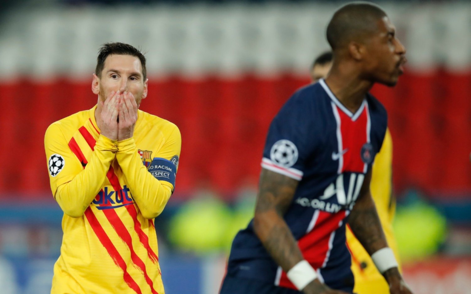 Barcelona empató 1-1 con el PSG y quedó eliminado de la Champions: Messi metió un golazo pero luego erró un penal