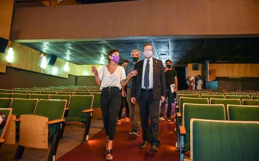 Visita del ministro de Cultura al Teatro Municipal