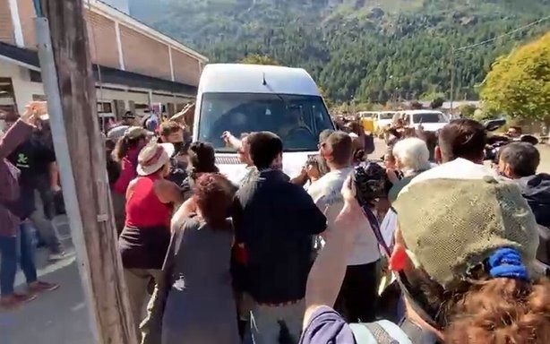 Hay cinco detenidos por los incidentes durante la visita de Alberto Fernández a Chubut
