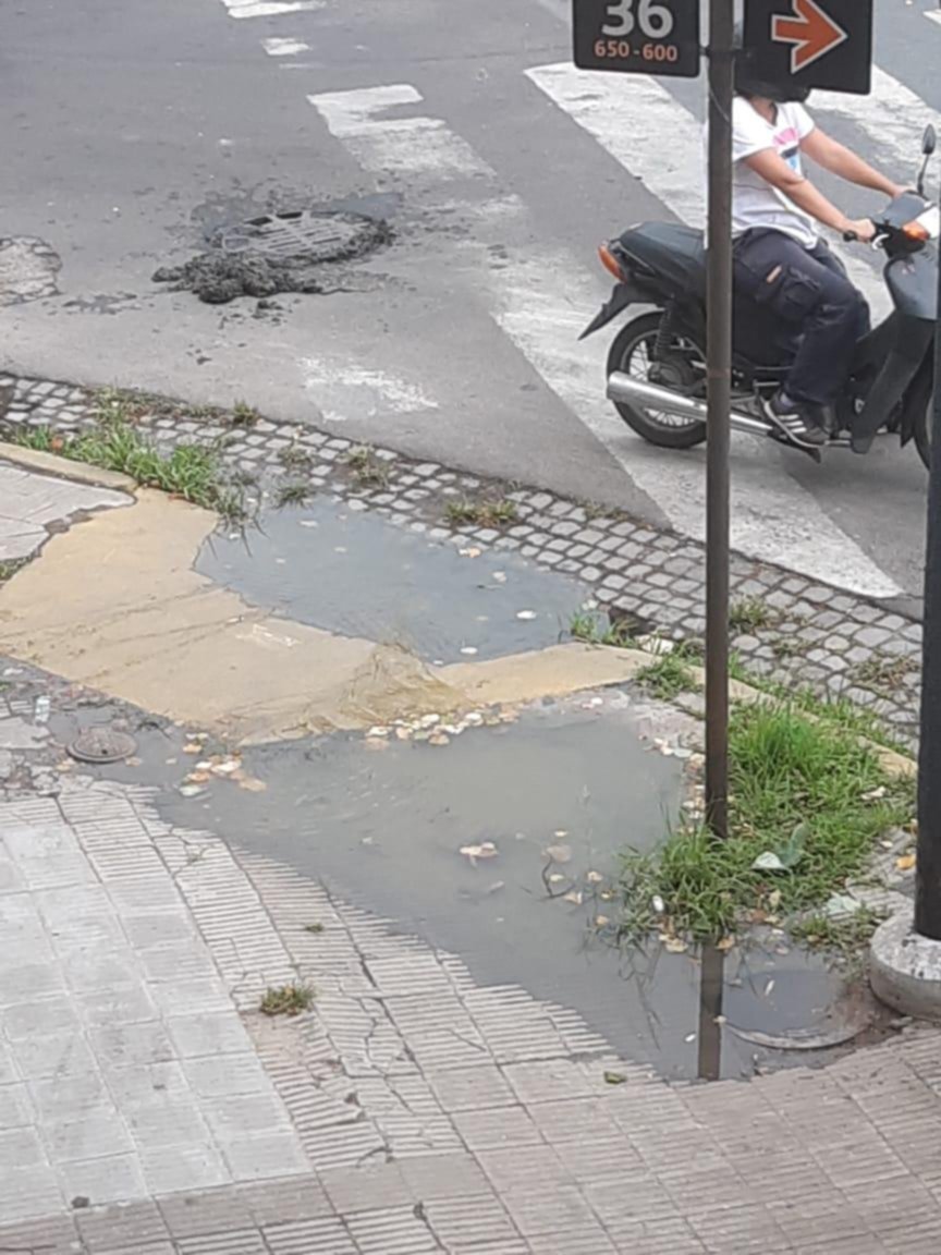 Foco infeccioso por desborde cloacal en la esquina de 7 y 36