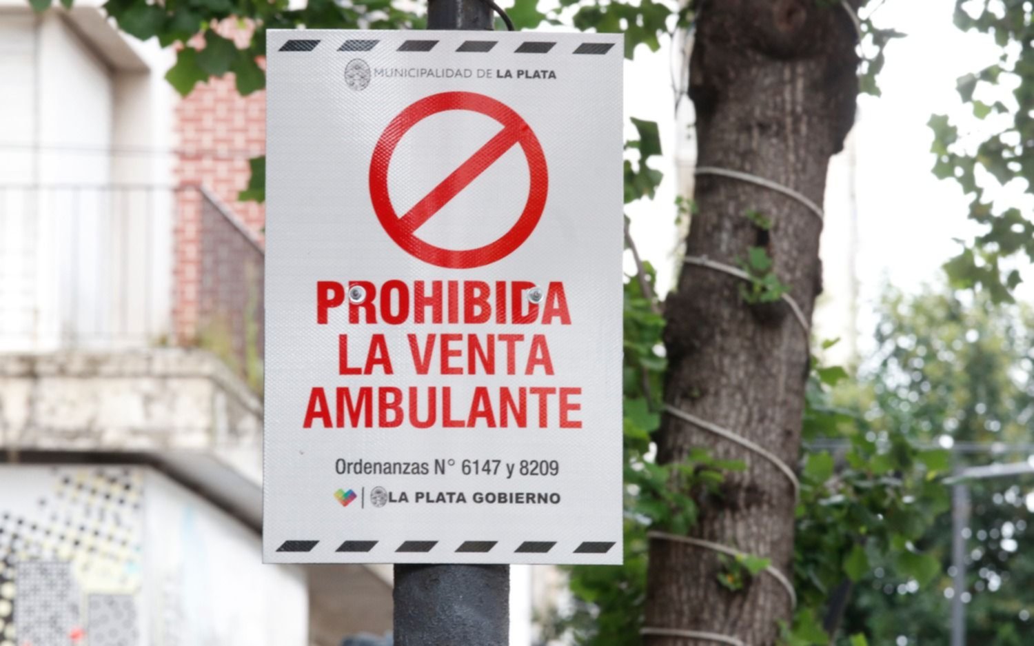 Campaña de carteles en el Centro contra la venta ilegal