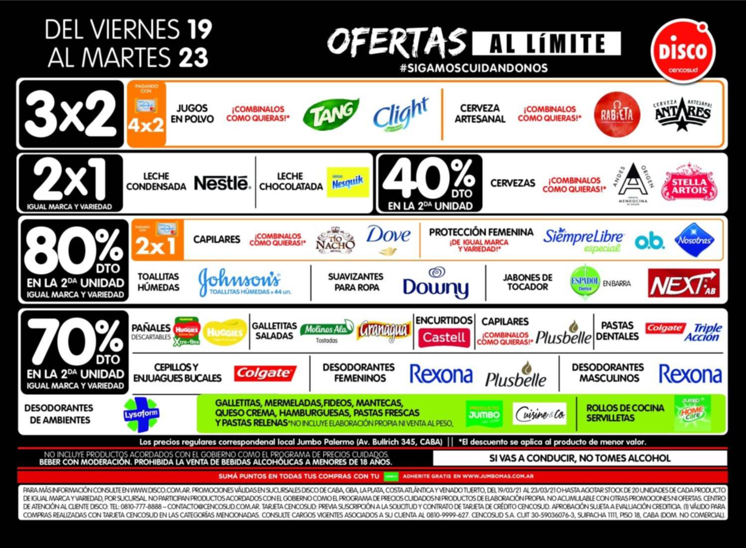 Ofertas al límite del viernes 19 al martes 23 de marzo