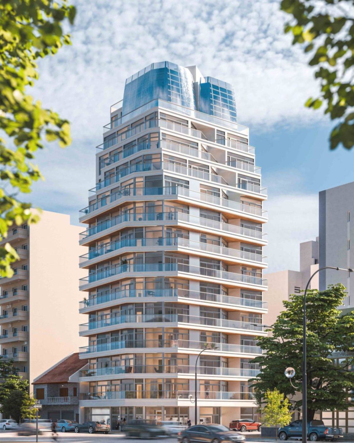 Estudio Yacoub lanza una nueva torre de departamento con amplias terrazas y cúpula vidriada