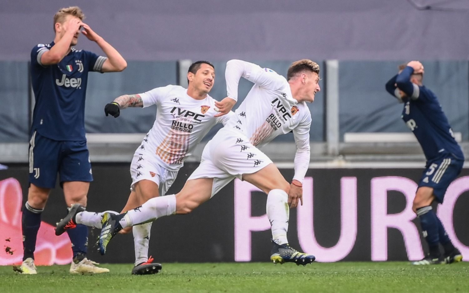 El Tanque Gaich le dio la victoria a Benevento contra Juventus en Turín