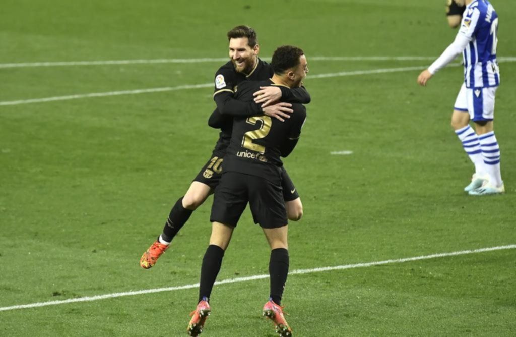 Aplastante goleada del Barça: doblete y otro récord de Messi