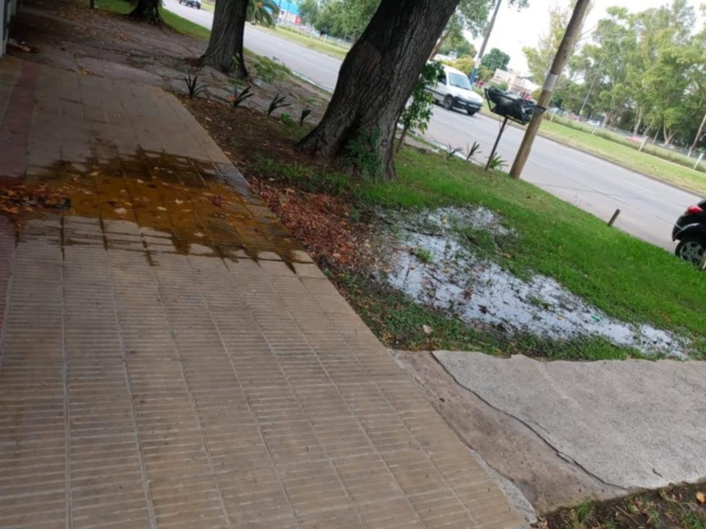 Agua en la calle y carecen de presión en las viviendas
