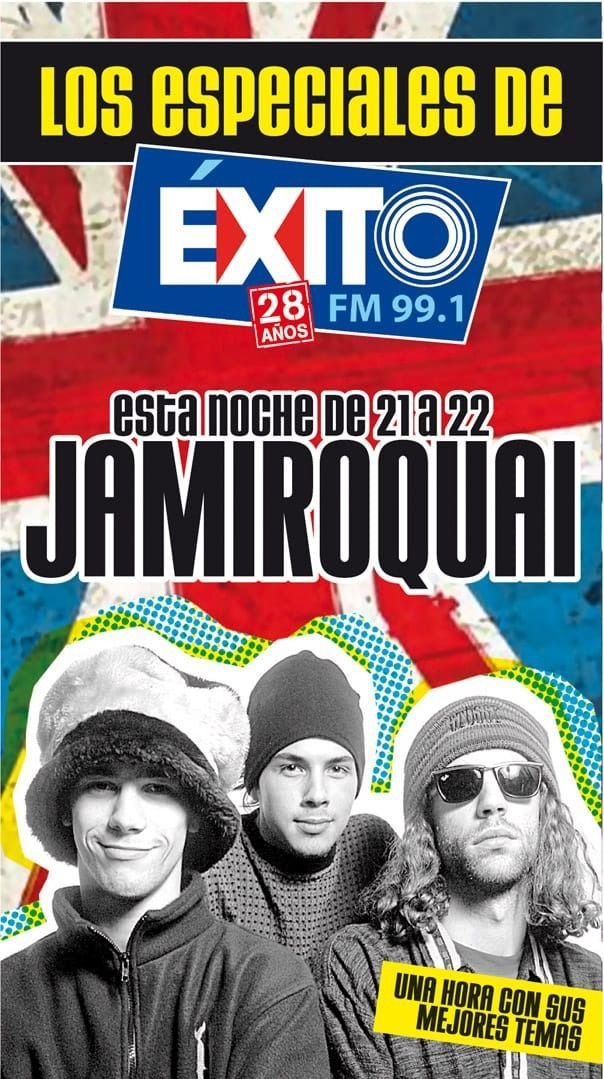 Jamiroquai, el especial de esta noche en Éxito FM 99.1
