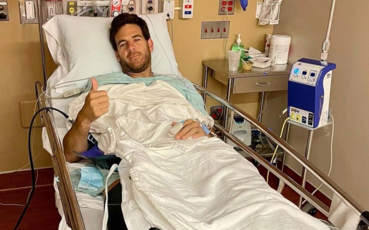 "A meterle con todo para volver a jugar", dijo Del Potro luego de su operación